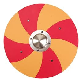 V A H - Robuster Wikinger-Rund-Schild Grimwald aus Holz [Geschichte erleben | echtes Handwerk | Made in Germany]