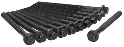 Ajusa 81019800 Head Bolt Set for Volvo: 93-97 850, 07-13 C30, 98-13 C70, 16 S60 Cross Country, 98-00 S70, 04-06 S80, 05-11 V50, 15-16 V60/V60 Cross Country/XC60, 98-07 V70, 03-07,16 XC70, 03-06 XC90; Set of 12