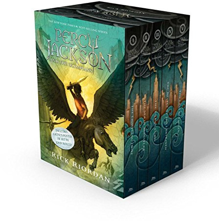 Percy Jackson and the Olympians 5 Book Paperback Boxed Set (new covers w/poster) (Percy Jackson & the Olympians) by Riordan, Rick (2014) Paperback
