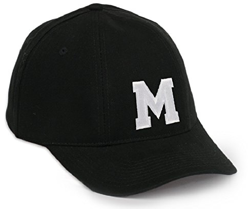 Baseball Mütze Cap Caps A-Z schwarz Snapback with Adjustable Strap Snap Back LA (M)