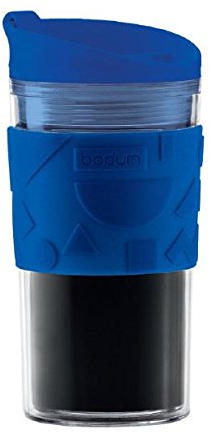Bodum Travel Mug - Kunststoff mit Silikonband - Farbe Blau - 0,35 L - A11103-XYB-Y16-4
