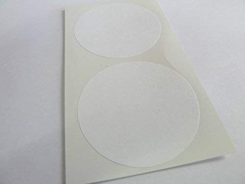 50mm (5.1cm) Rund Farben Code Aufkleber - Packungen mit 20 Gefärbt Runde Selbstklebeetiketten - 28 Farben Erhältlich - Weiß