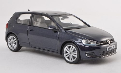 VW Golf VII, met.-dkl.-blau, 3-Türer , Modellauto, Fertigmodell, Herpa 1:43