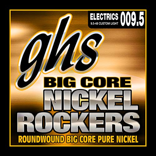 GHS Big Core Nickel Rockers - BCCL - Electric Guitar String Set, Custom Light, .0095-.048
