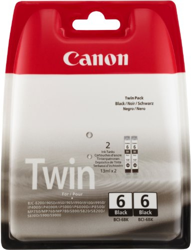 Canon BCI-6 ink cartridge for S 800, S820D, 900/9950 series Doppelpack black