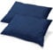 aqua-textil Classic Line Kissenbezug 2er-Set 40 x 80 cm dunkel blau Baumwolle Kissen Bezug Reißverschluss Jersey Kissenhülle