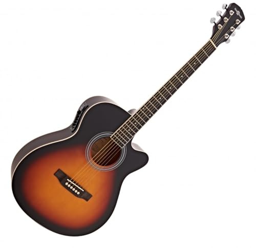 Single-Cutaway-Elektroakustikgitarre von Gear4music, Sunburst
