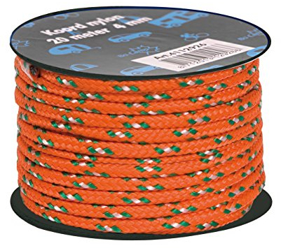 Bo-Camp – Cuerda en Rollo – Diámetro 4 mm – 20 Metros – Nylon