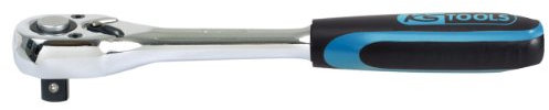 KS Tools 918.1290 1/2 CHROMEplus Umschaltknarre, 72 Zahn, Kunststoffgriff