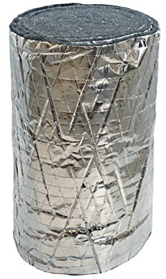 Frost King CF55 Foil Backed No Itch Natural Cotton Duct Wrap, 12-Inch x 1-Inch x 15-Feet