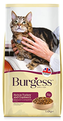 Burgess Supacat Mature with Turkey & Cranberry 4 x 1.4kg 5600g