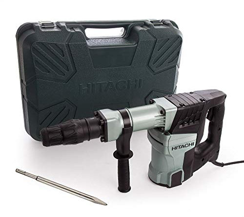 Hitachi H60MC Martello Demolitore, 1250 W, 230 V, Grigio/Nero