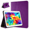 doupi Deluxe Custodia per Samsung Galaxy Tab 4 (10,1 Pollici), 360 Gradi Rotable Protezione con Smart Funzione Sleep/Wake Up Etui Stare in Piedi Protettiva, Purple