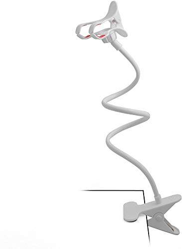 System-s Support universel flexible Table & Lit col de cygne Bras de fixation Support pour smartphone téléphone dans blanc