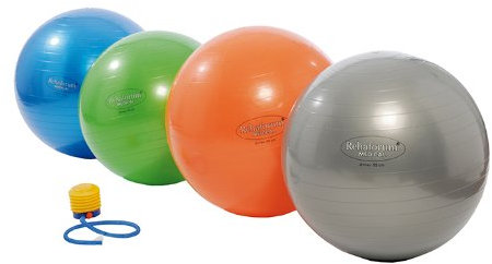 Gymnastikball Rehaforum 75 cm Blau Metallic