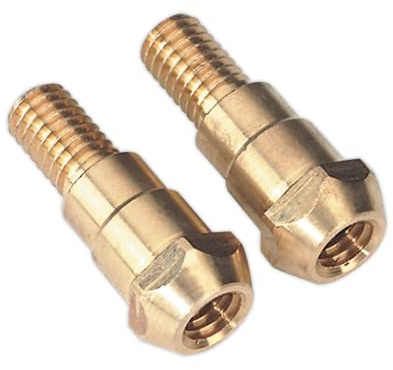 Sealey MIG925 Tip Adaptor 6mm TB36-Pack of 2, Gold