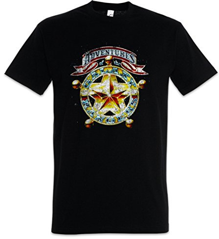Urban Backwoods Adventures of The Galaxy Rangers Herren T-Shirt Schwarz Größe L