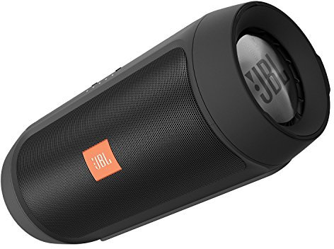 JBL Charge 2+ Portable Sprayproof Wireless Bluetooth Stereo Speaker with Rechargeable Battery for Smartphones - Black