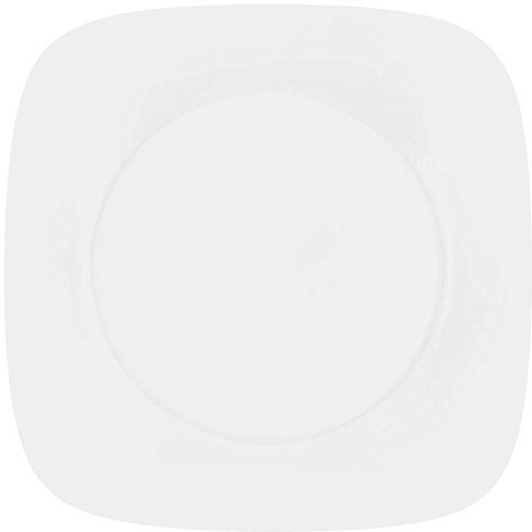 Corelle 16.5 cm Vitrelle Glass Pure Bread and Butter Plate, Pack of 6, White