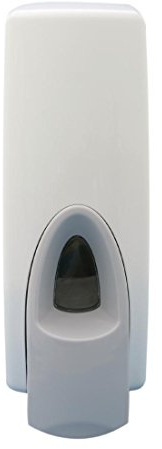Rubbermaid RSZ5107 Spray Soap Dispenser, 800 mL, White | Promotes hand hygiene in commercial washrooms with an easy-to-use, wall-mounted, manual pump-dispensing mechanism.