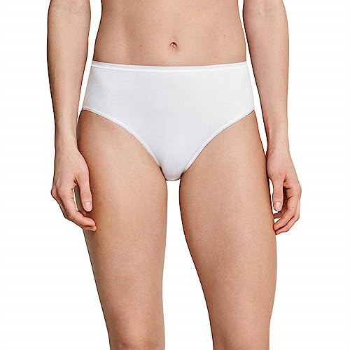 Schiesser Damen Slip Baumwolle Stretch Essentials Unterwäsche Slip (3er Pack), Weiß, 40