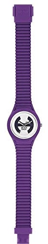 Hip Hop, Collezione Solare, Orologio Donna Lady Violet, Cinturino in Silicone Regolabile, Quadrante Bianco, Pratica Chiusura, Cassa 34 mm, Movimento Solo Tempo Miyota 2036, Resistente all'Acqua, Viola