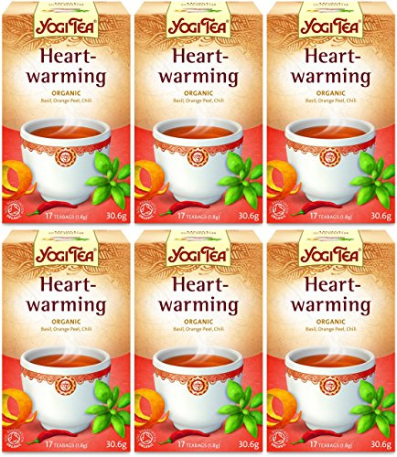 (6 PACK) - Yogi Tea - Heartwarming Tea | 17 Bag | 6 PACK BUNDLE