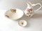 Set Toilette in ceramica per Lavabo Bagno Antico FIORI Made In ITALY