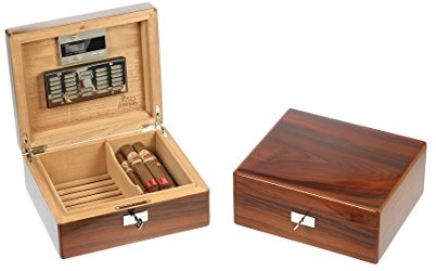 Behälter für Zigarren Humidor Humidor für 50 Zigarren jacarandà Bras.Glanz Lubinski