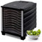 Déshydrateur d'Aliments BioChef Arizona 10 Plateaux en acier inoxydable - Minuterie, Porte Transparente, Plateaux amovibles, en Tritan sans BPA (Noir)