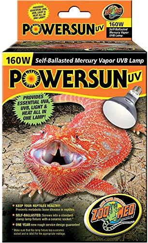 Zoo Med PUV-10E PowerSun UV Lampe für Reptilien 160 Watt