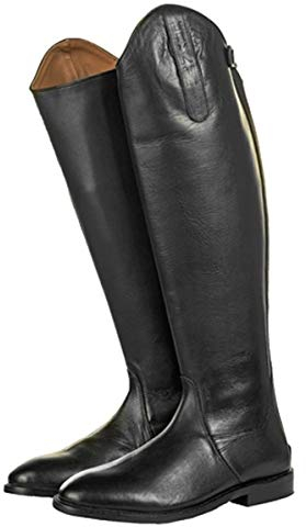 HKM, Reitstiefel -Italy-,soft Leder, Kurz/Standardweite, Stivali da equitazione, Uomo, Nero, 44 EU