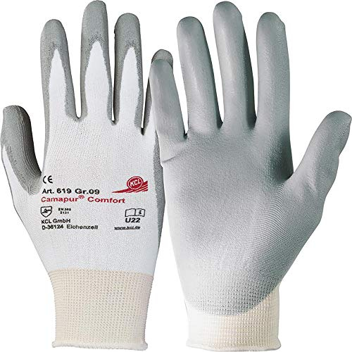 Arbeitshandschuhe KCL Camapur Comfort, Handfläche beschichtet, 1 VE=10 Paar, Gr. 6-1 Version: 6 - Größe 6