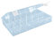 hünersdorff Sortimentskasten: stabile Sortierbox (PS-Classic) mit fester Fachaufteilung (12 Fächer), Sortierkasten-Maße: T225 x B335 x H55 mm, Made in Germany, Glasklar