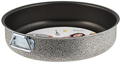 Home Salt Peper Moule à Tarte avec Anneaux, revêtement Anti-adhésif, 30 cm, Aluminium, Noir/Gris