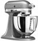 KitchenAid Küchenmaschine I Artisan I Kippbarem Food Processor I Teigknetmaschine mit 4 Zubehör | Schüssel aus Edelstahl | 4.8 L | Grau