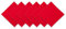 DII Solides Servietten-Set Kollektion:, Baumwolle, Rot - Tango Red, 20 x 20 (Set of 6), 6