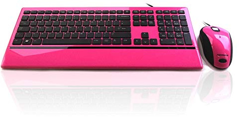 Accuratus Image Set - USB Full Size Slim Keyboard and Mouse with Gloss Finish