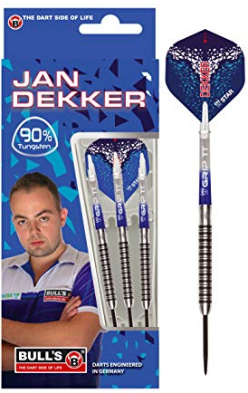 Bull's Unisex – Erwachsene Original Jan Dekker Steel Dart, mehrere, 22g