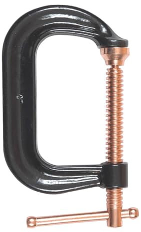 BESSEY C-Schraubzwinge CDF410C, Spannweite 50-245 mm Ausladung 150 mm, Bruchsicher und vergütet und gesenkgeschmiedet BESSEY Ganzstahl-Qualität, Gewicht 5,30 Kg