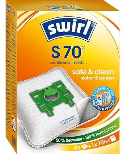 8 Original Swirl Staubsaugerbeutel S70