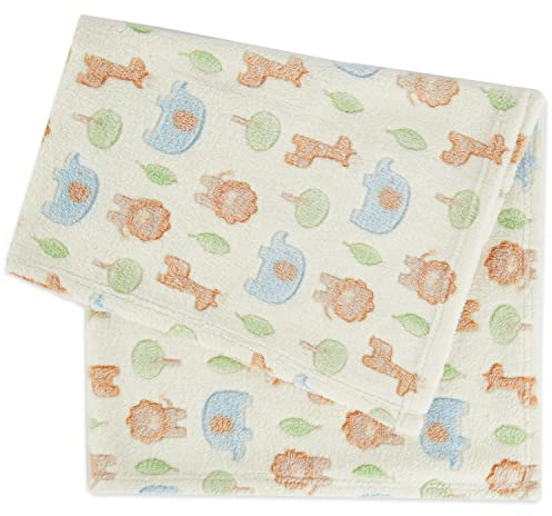 Bieco Babydecke Zoo Tiere | Baby Decke | Kuscheldecke Baby | Baby Blanket | Tagesdecke Kinder Jungen Buggy Decke Baby Kuscheldecke Einschlagdecke Baby