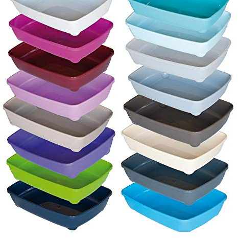 Katzentoilette Schalentoilette Katzenklo 37-57 cm XXL Sonderpreis (rund / 4-er Set, 42 cm)