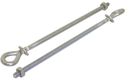 Compton Garage Door non-genuine Eyebolts Sold in pairs 12in long