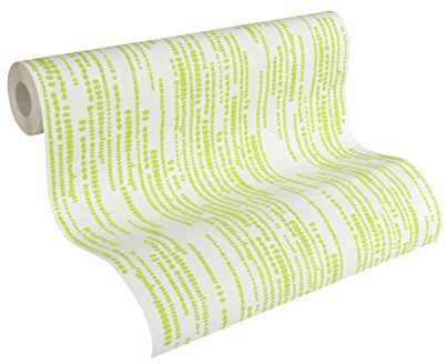 Esprit Home Tapete Artisan Fall Vliestapete 10,05 m x 0,53 m grün weiß 302862