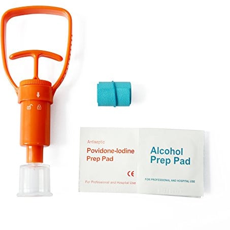 KONMED Notfall Erste Hilfe Extraktoren Sicherheits-Kit Venom-Schutz Schlangenbiss Venom Extractor Orange