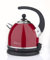 Ottoni Fabbrica Bollitore Elettrico Acciaio Inox Made in Italy 1,7L 2400W,Spegnimento Automatico,No BPA,Filtro Anti-Calcare Rimovibile,Protezione Bollitura a Secco, Alice Rosso Fuoco