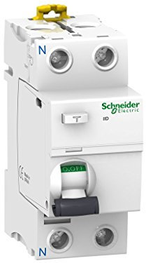 Schneider Electric A9R81263 Interruptor diferencial iID, 2P, 63A, 30mA, clase AC de la gama Acti9, Blanco
