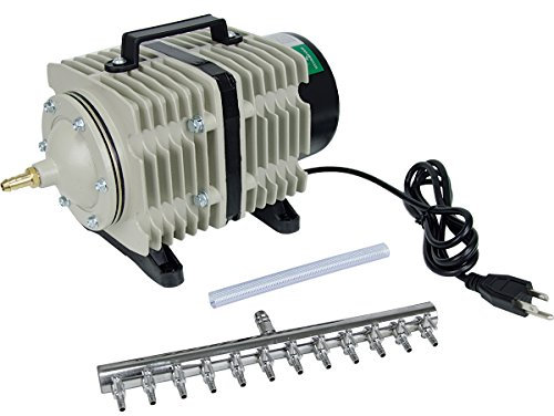 Hydrofarm Active Aqua Comercial Bomba de Aire, 6 Salidas, 20 W, 45 L/min