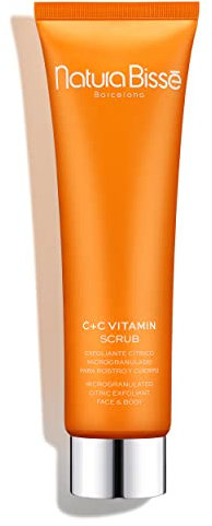 Natura Bissé C+C Vitamin Scrub | Exfoliante Facial y Corporal con Aroma Cítrico, Semillas de Rosa Mosqueta y Aceites Esenciales de Naranja y Mandarina | 100 ml